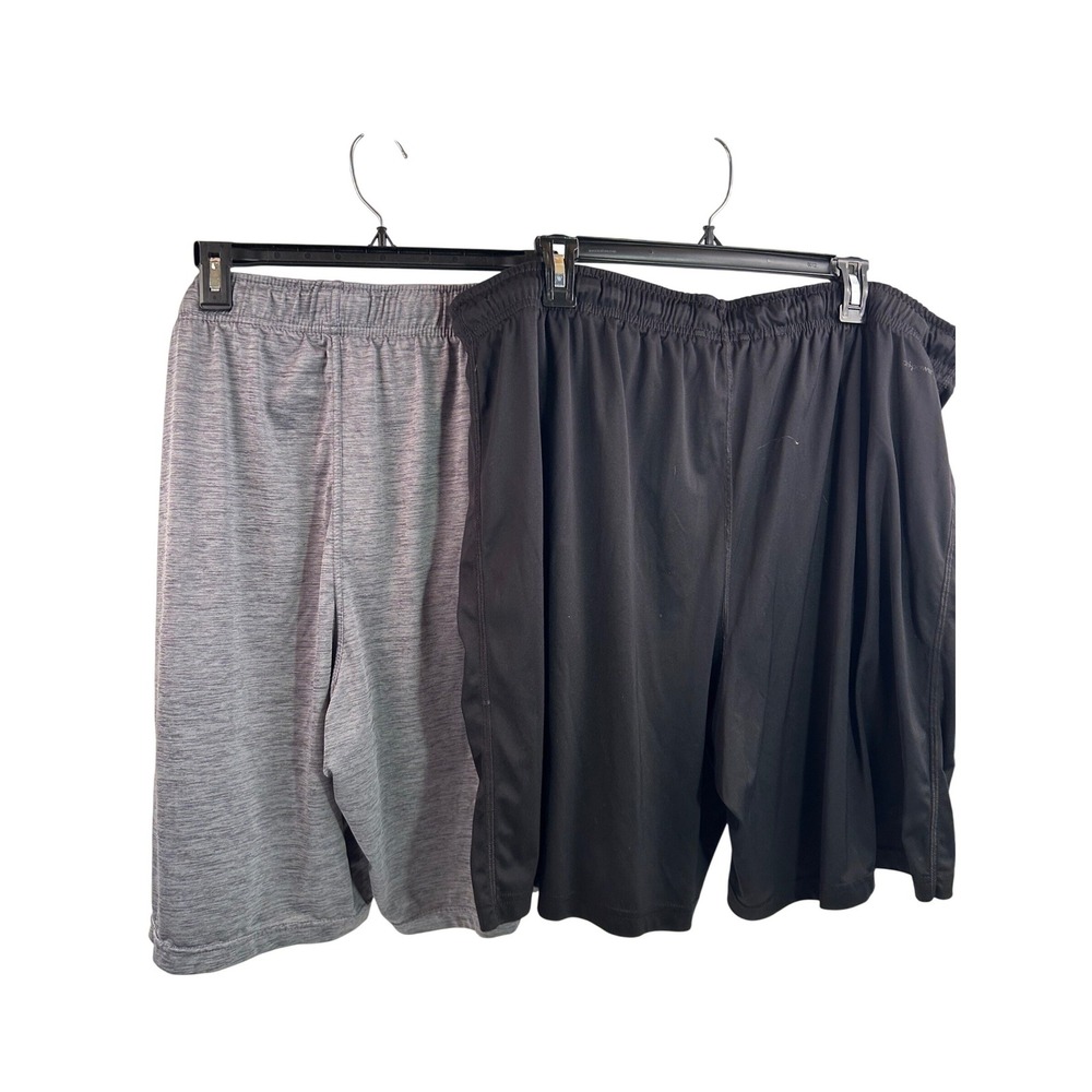 Fruit of the Loom & Russell Athletic Shorts 2XL Gray Black Bundle Mens
